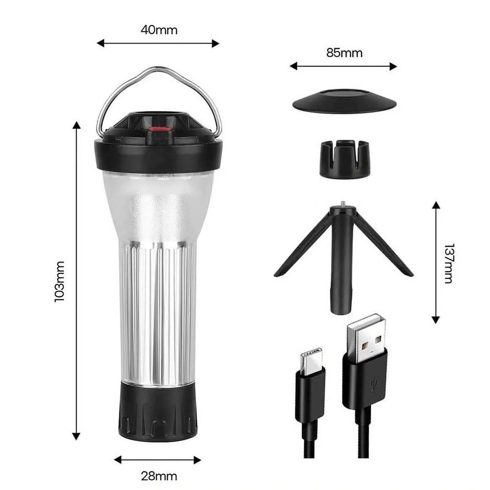 3000Mah Camping Lantern With Magnetic Base Similar To Blackdog Goal Zero Lantern 5 Lighting Modes Led Flashlights Emergency Lamp