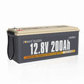 Power Queen 12.8V 200Ah LiFePO4 Battery 2560Wh 4000+ Cycles for Solar RV Camper Off-Grid