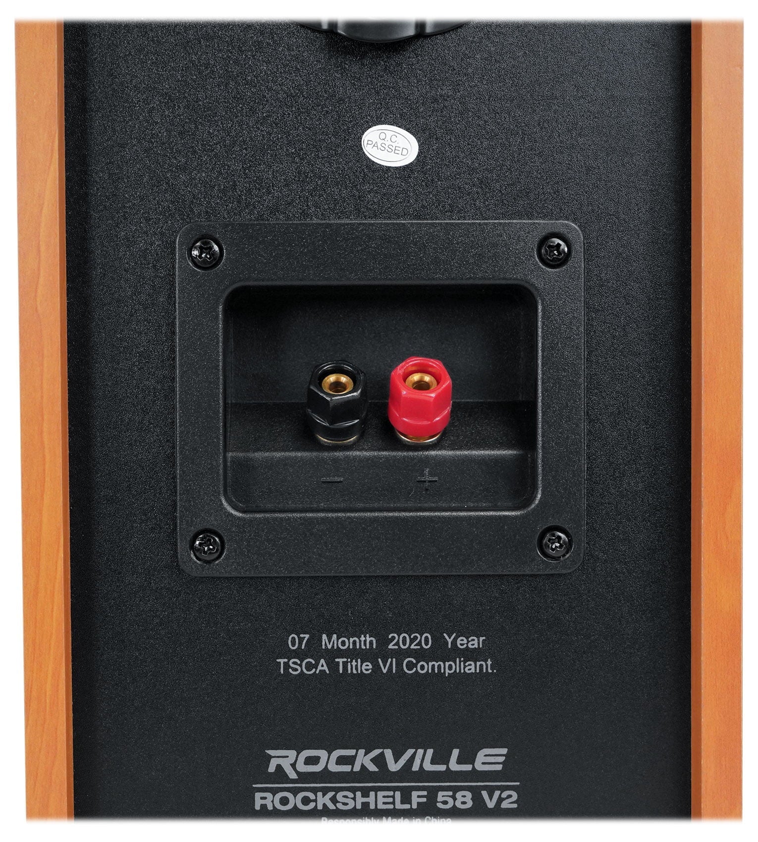 Pair Rockville RockShelf 58C Classic 5.25" Home Bookshelf Speakers w/37" Stands