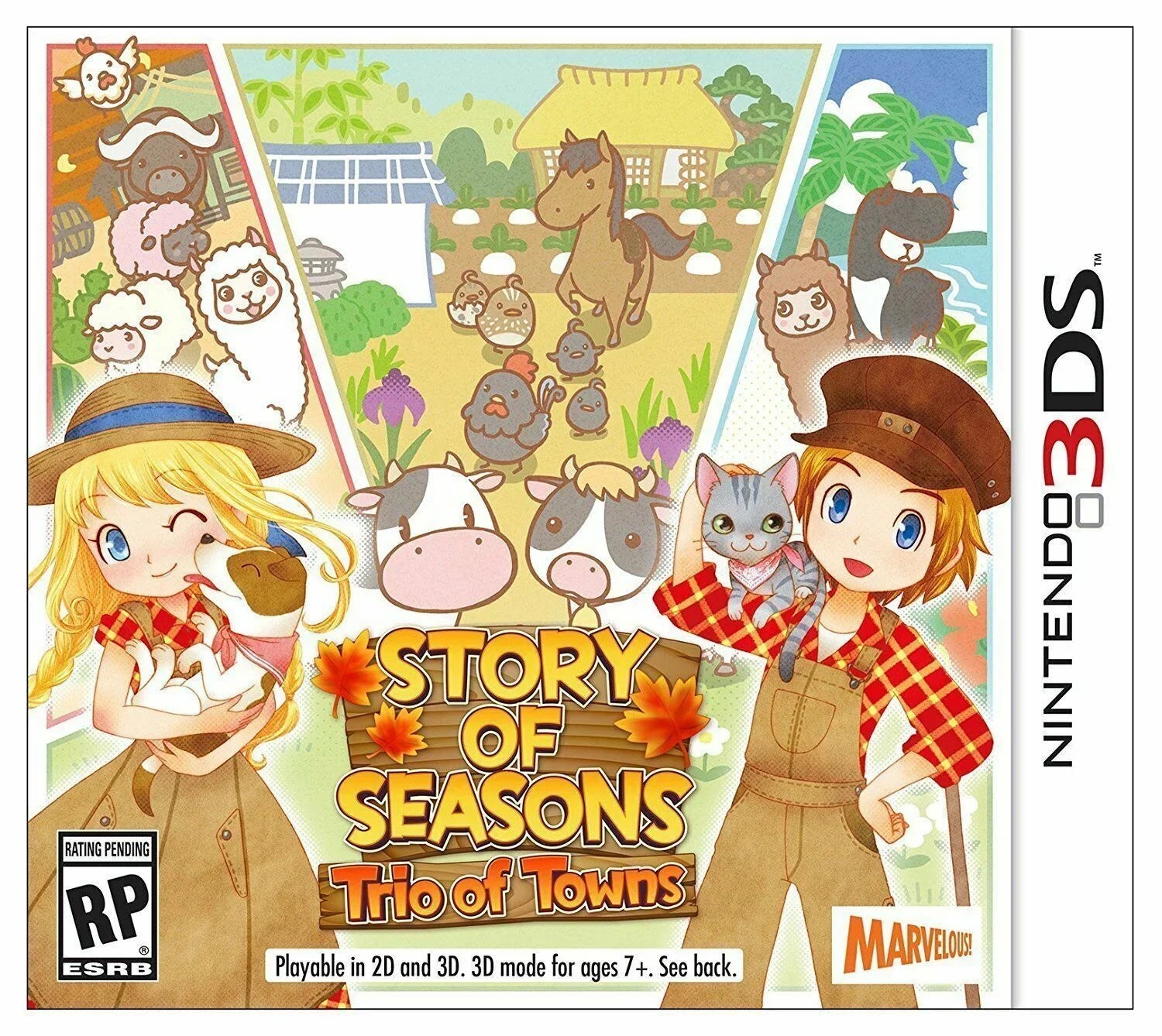 Story of Seasons: Trio of Towns - Nintendo 3DS [2DS Xseed Video Games] Brand NEW