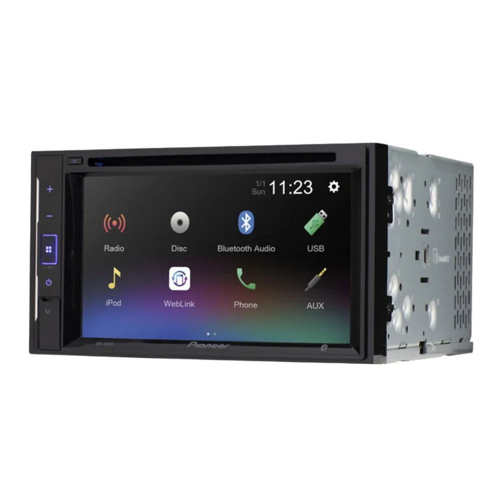 KIT2620 Bundle with Pioneer Multimedia DVD Car Stereo and InstalLatitudeion Kit - for 2014 Nissan Versa Note W/Base Radio / Bluetooth Touchdisplay, Backup Camera, Double Din Dash Kit