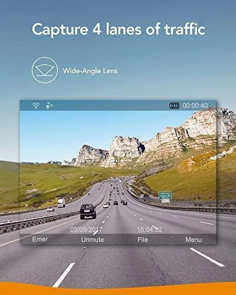 Open Box Roav DashCam S1 by Anker Full HD 1080p Resolution 60 fps AK-R2122011 black