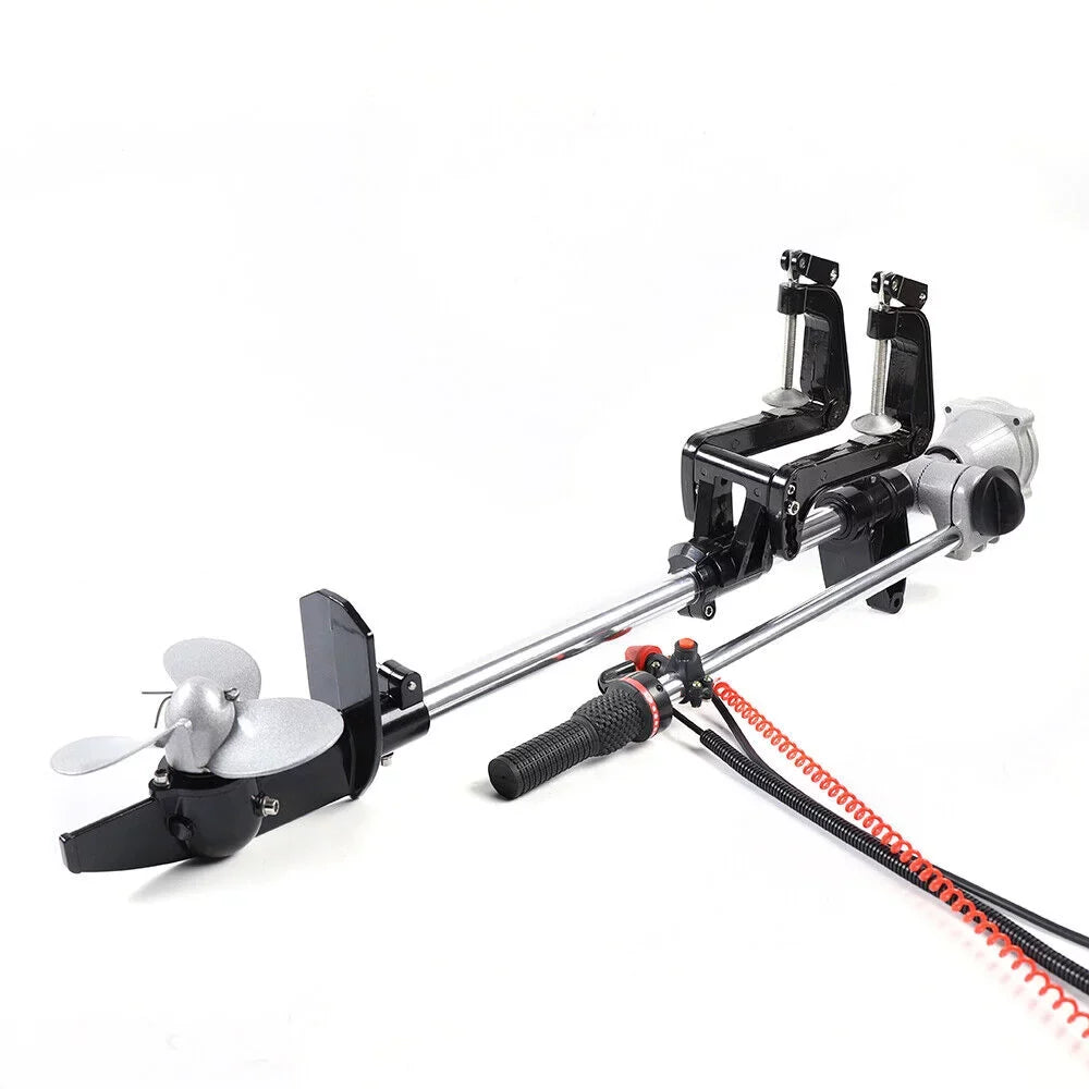 2.3 2Stroke Outboard Motor Kayak Boat Engine Long Shaft W/Air Cooling System