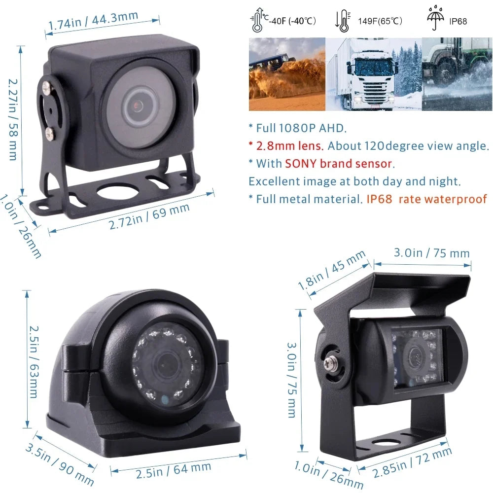 JOINLGO (1TB SSD Included) 8-CH GPS WiFi 4G 1080N Truck Mobile Vehicle Car DVR MDVR Video Recorder Kit Real-time Monitor on PC Phone with Waterproof IR Car Cameras for Fleet RV Van