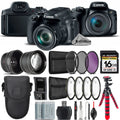 PowerShot SX70 HS Camera + 7 PC Filter Kit + Extra Battery - 16GB Bundle
