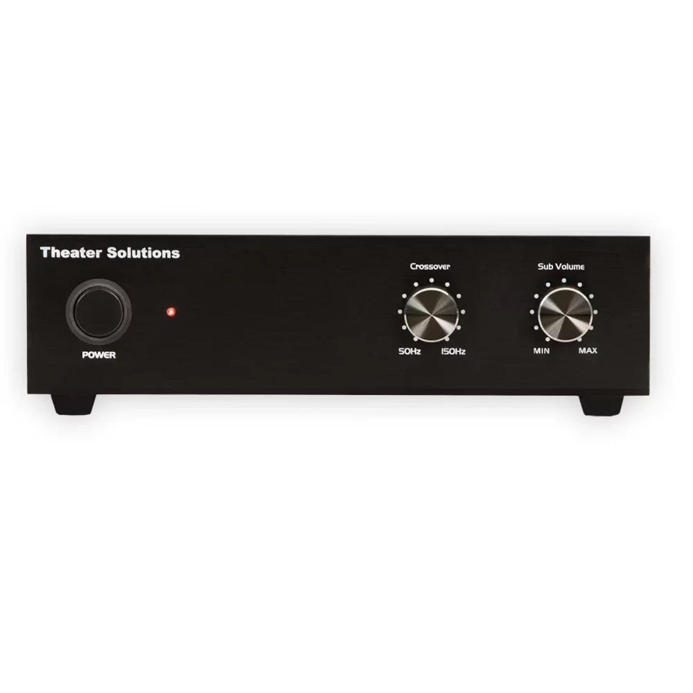 Theater Solutions TS1000 Flush Mount 10" Subwoofer Speaker and Amp 4 Pack