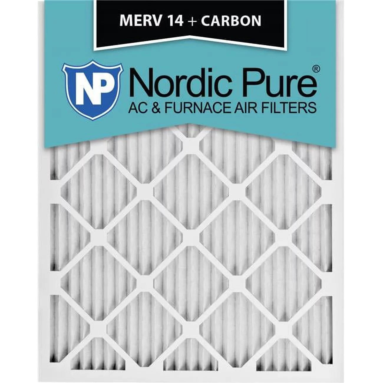 Nordic Pure 13x18x1ExactCustomM14-C-6 Exact MERV 14 Plus Carbon AC Furnace Filters, 13 x 18 x 1 in. - Pack of 6