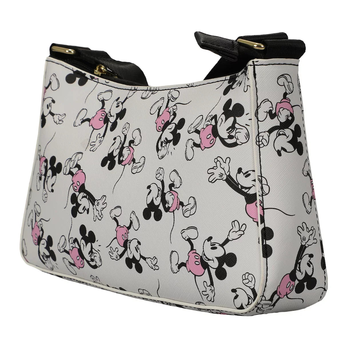 Disney Mickey Mouse Women's White Handbag With Removable Coin Purse
