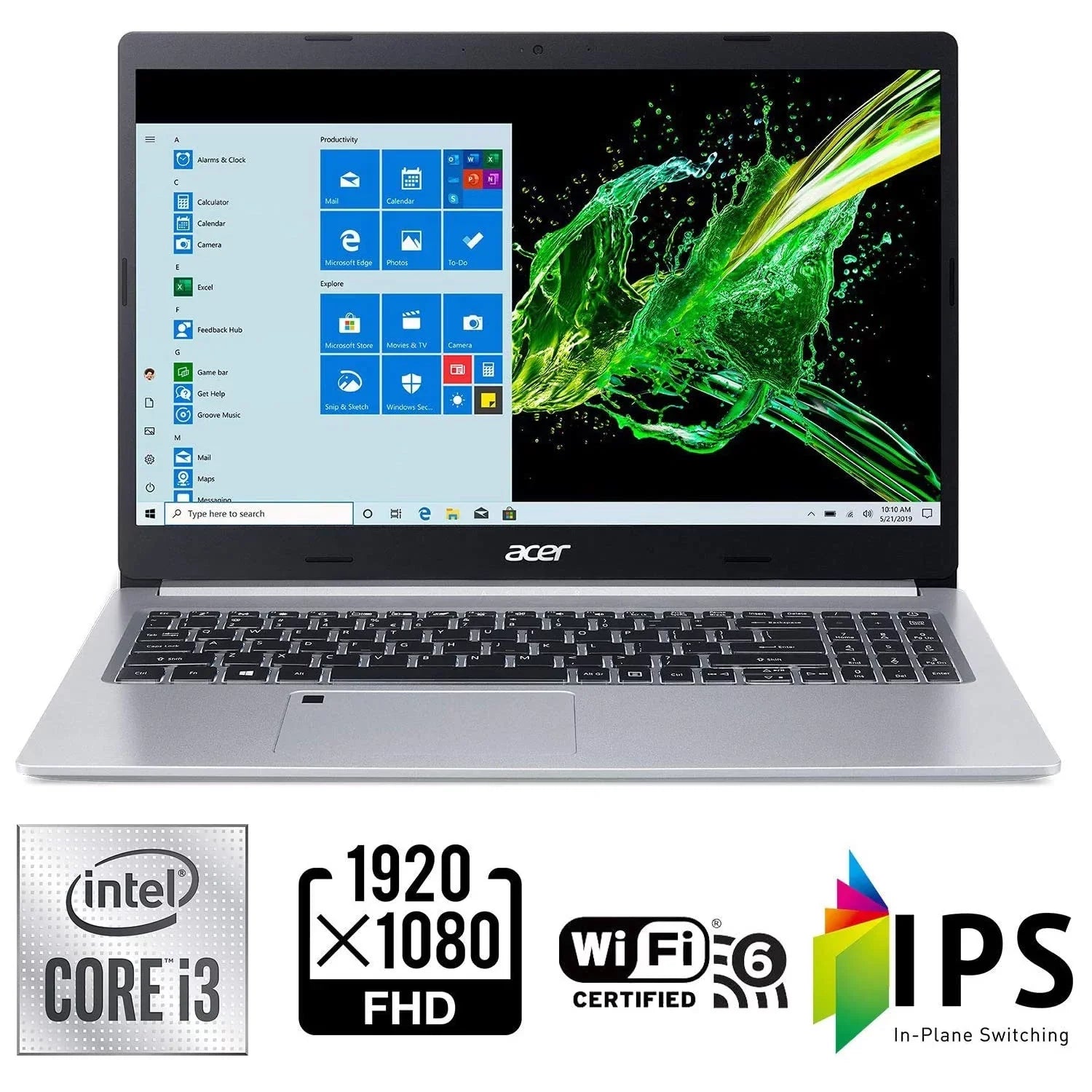 Acer Aspire 5 (A515-55-35SE) 15.6 Inch - Kit with Gaming Headset + More