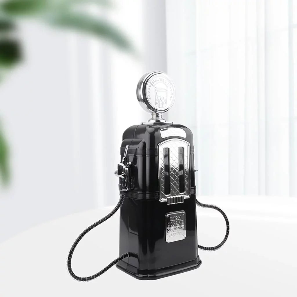 Dual Gas Station Dispenser Gas Pump Vodka Beverage Dispenser Black