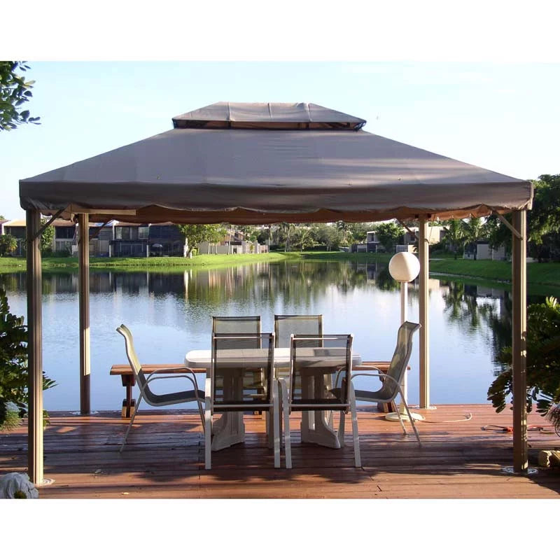 Garden Winds Replacement Canopy Top and Side Mosquito Netting Set for BJs Bond 10 x 12 Gazebo - Riplock 350
