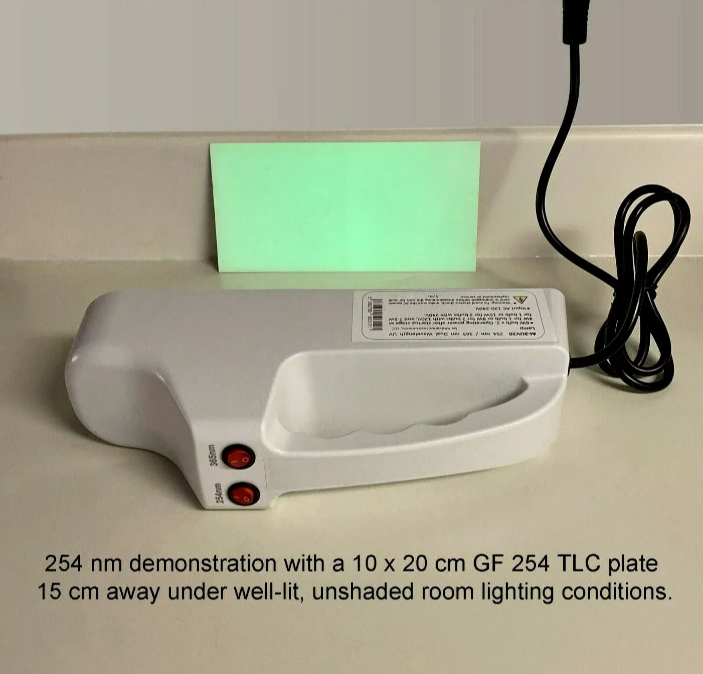 UV Lamp for Lab and Mineral Rocks w/ vis. Light Filter 6W x2 254nm + 365nm UVC + UVA 120-240V AC Powered AAdvance Instruments AI-3UV20