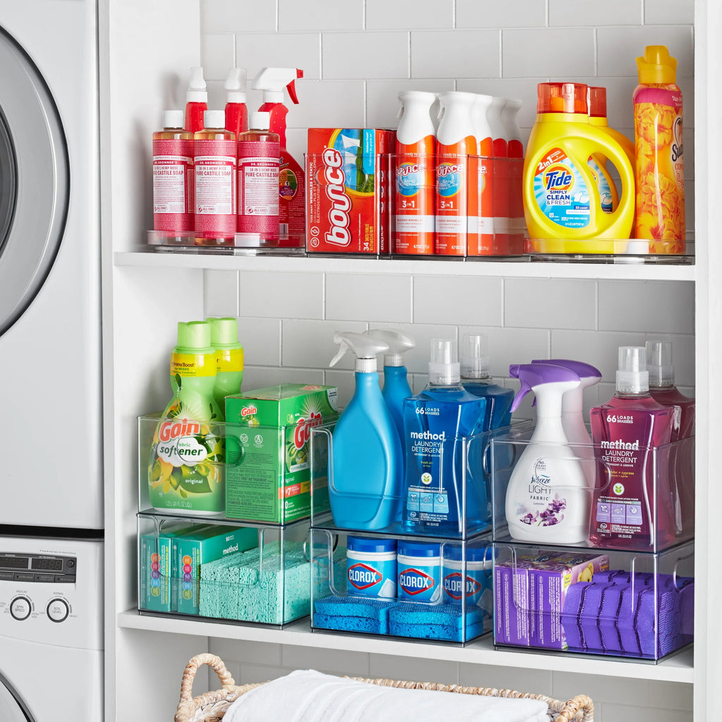The Home Edit 10 Piece Laundry Edit, Clear Plastic Modular Storage System