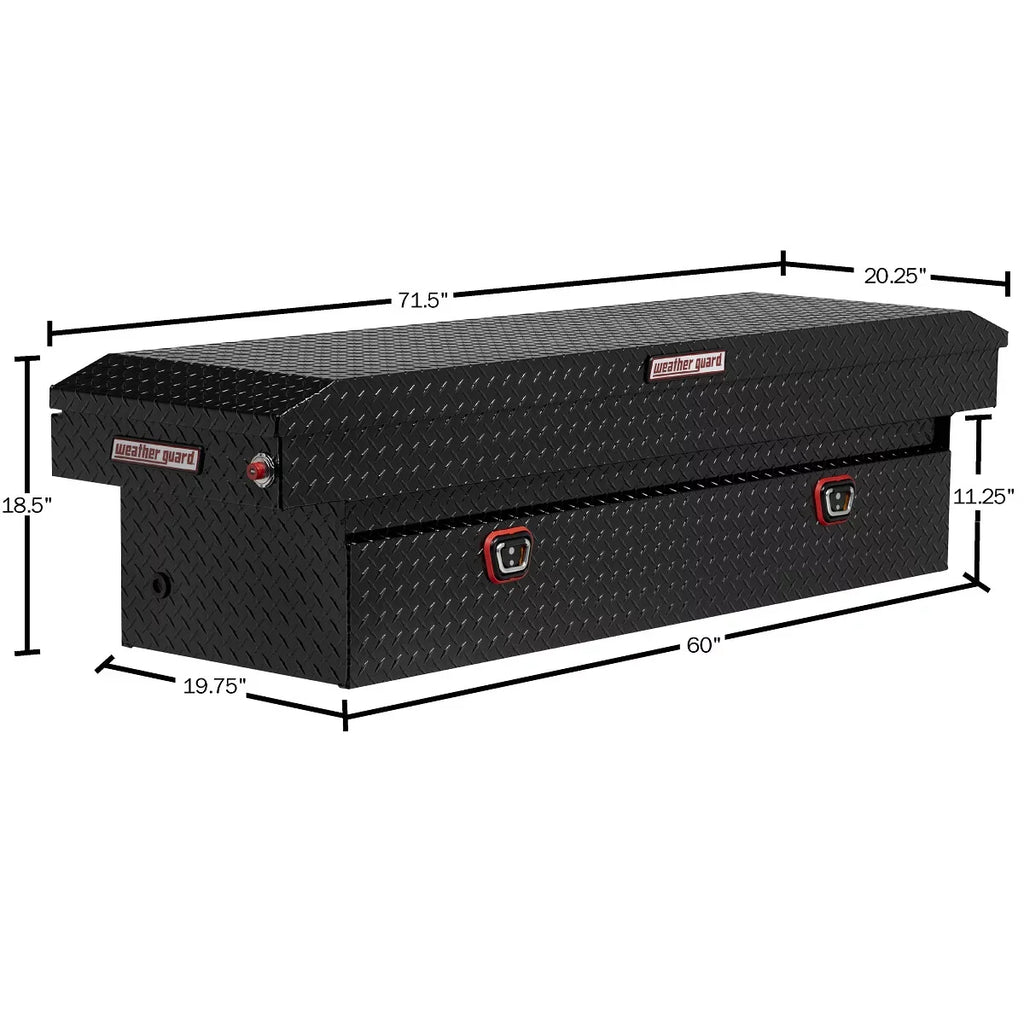 Weather Guard Truck Box,Black,Non-Adjustable,72 in 127-5-03
