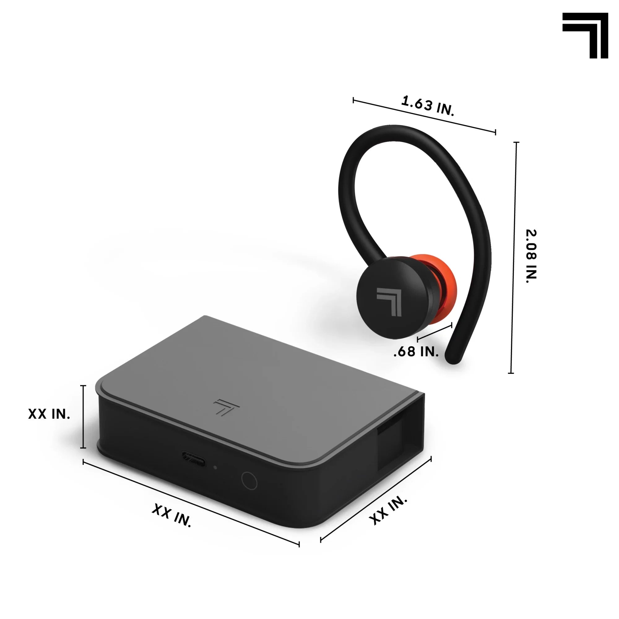 Sharper Image® SoundHaven® Sport True Wireless Bluetooth Earbuds with Qi Charging Case, Black