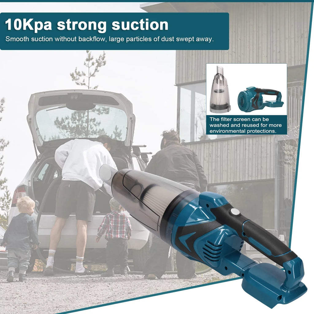 Andoer 10KPa High Power Cordless Vacuum Cleaner, Home and Car Dual Use, Portable Vacuum Cleaner
