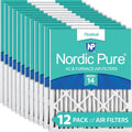 Nordic Pure 18x24x2 Pleated MERV 14 Air Filters 12 Pack
