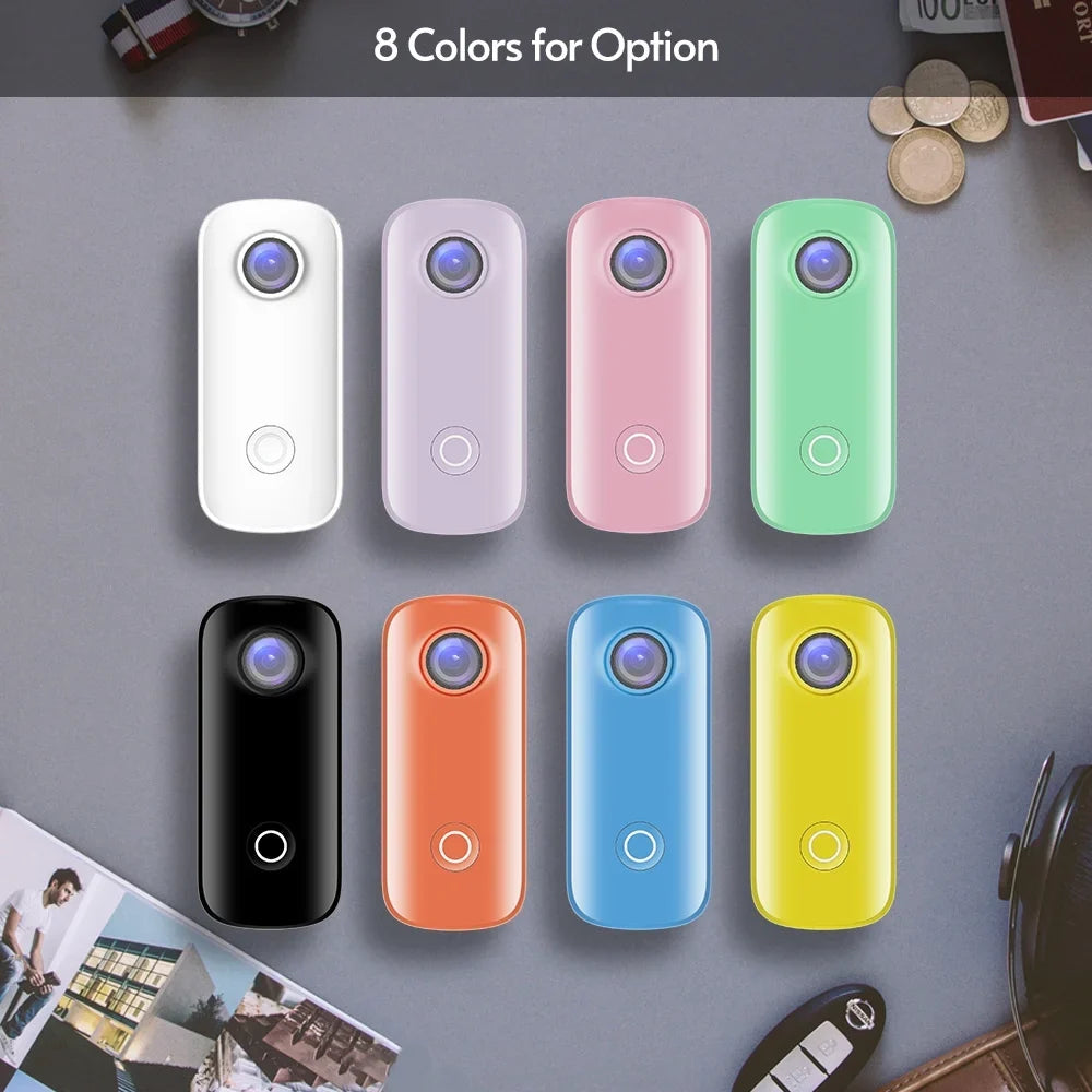 SJCAM C100  Action  1080P30fps Digital Video  30M Waterproof Magnetic Body Built-in Battery WiFi Connection APP Sharing with Waterproof Case Back Clip Lanyard