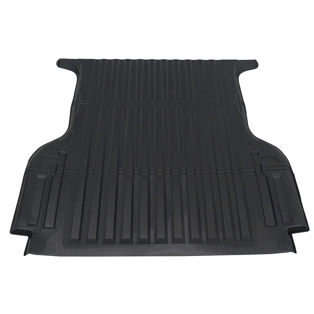 Ikon Motorsports Truck Bed Mat Compatible With 2019-2024 Ford Ranger Super Crew Cab 5Ft Short Bed, Black Rear Storage Floor Liner TPE Cargo Guard All Weather 3D Heavy Duty Trunk Flooring Protector