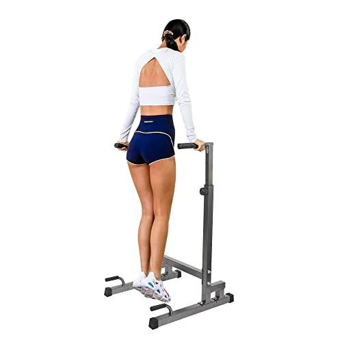 Lucky Tree Pull Up Dip Bar, Adjustable Dip Station, Multi-Function Power Tower Calisthenics Equipment For Home Gym