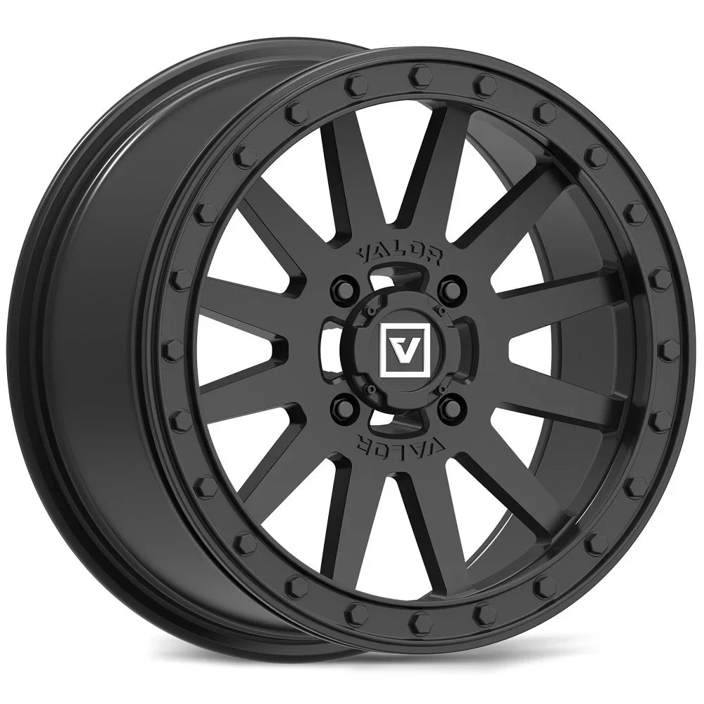 Valor V05 Beadlock 14" Wheels Black 30" Trail Saw 2.0 Tires Sportsman RZR Ranger