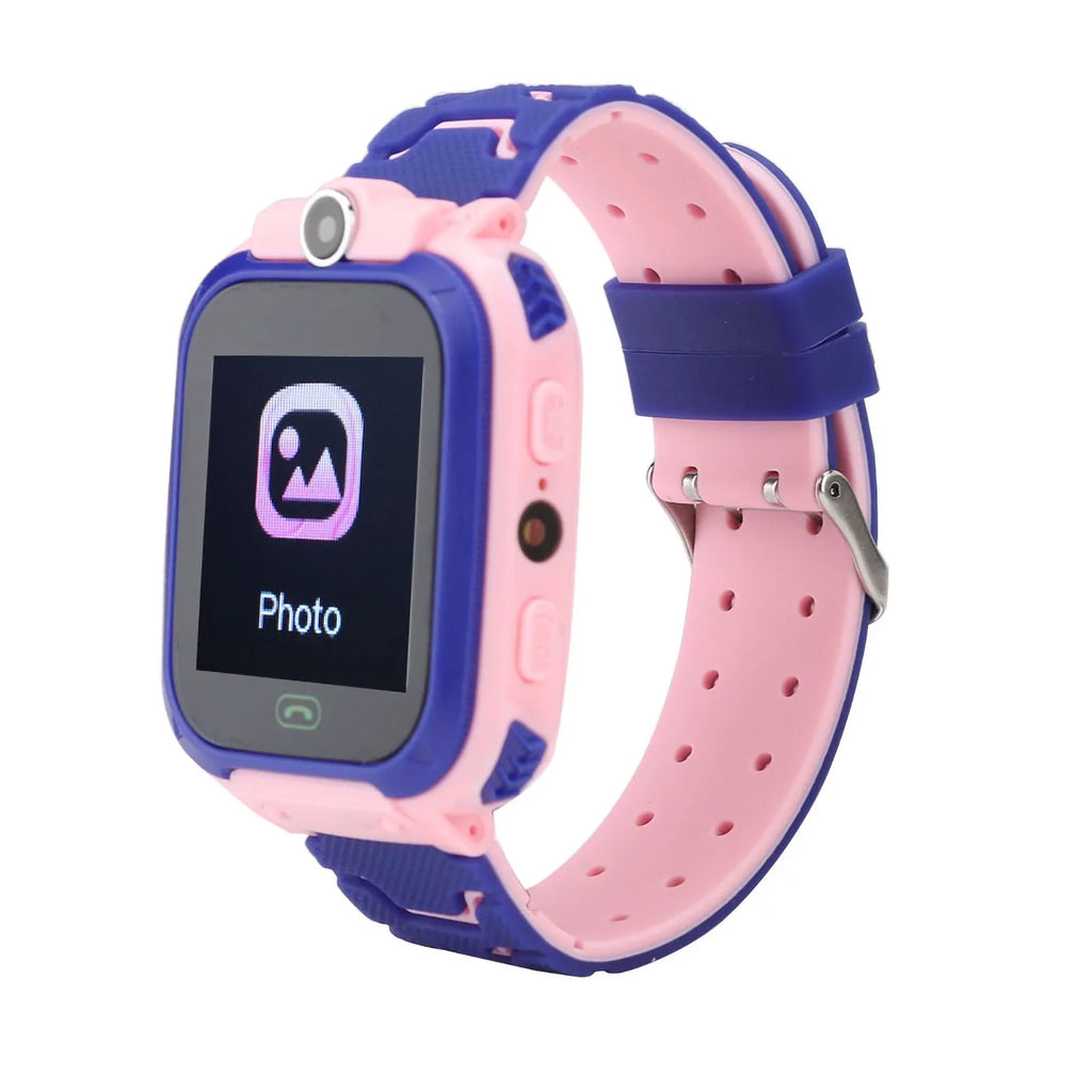 Fyearfly Relojes Digitales para niños, Reloj Inteligente a Prueba de Agua Reloj de Pulsera Digital multifunción para niños para IOS/AndroidQ12, Relojes para niños Reloj para Exteriores(Rosado)