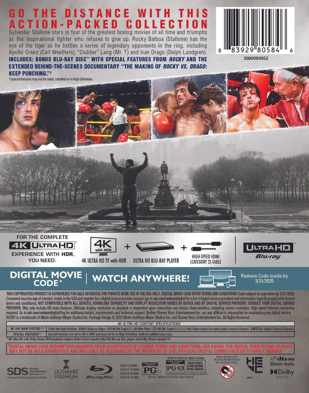 Rocky: The Knockout Collection (4K Ultra HD)