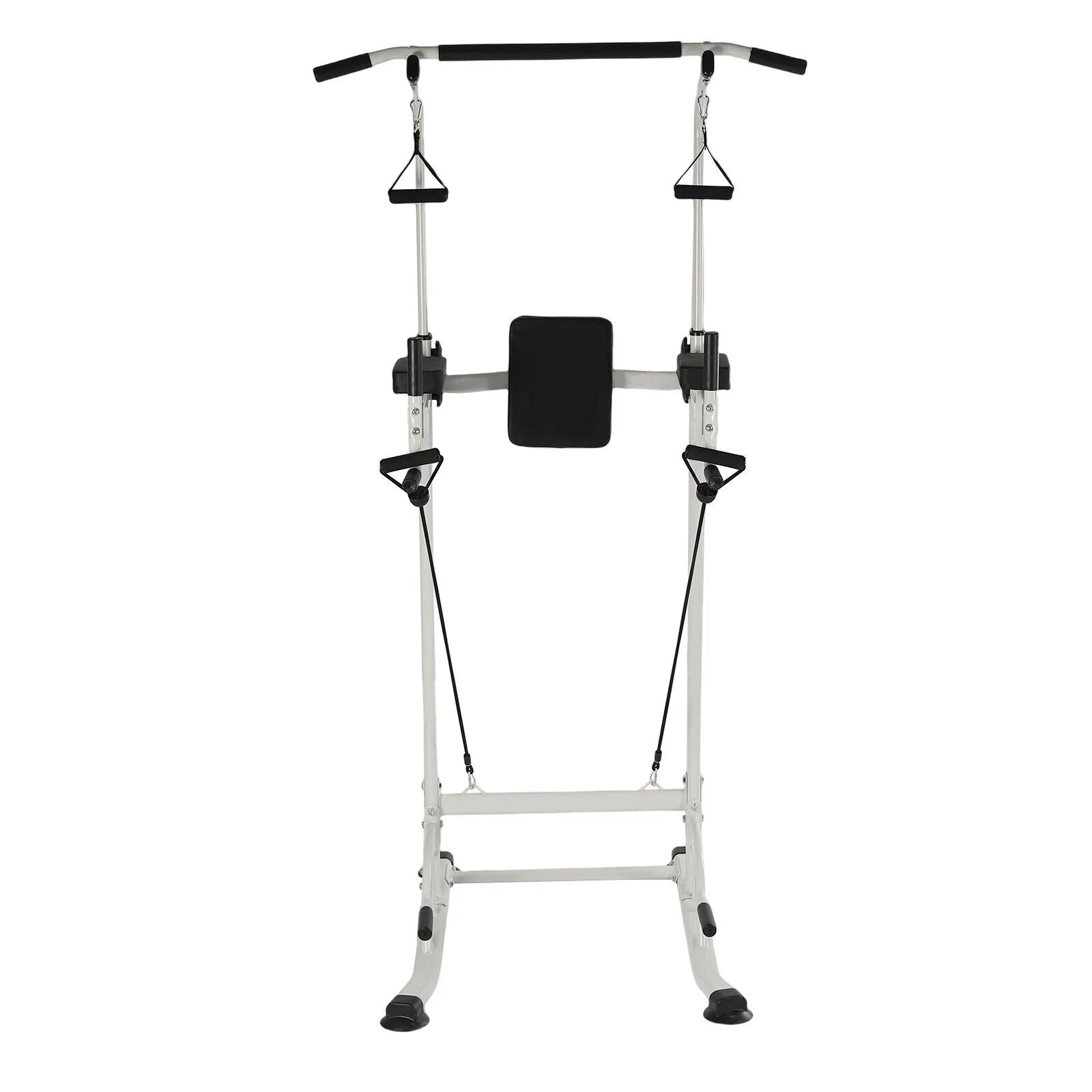 Home Gym Power Tower Dip Station Chin Up Bar Power Tower Pull Push Home Gym Black Adjustable Height