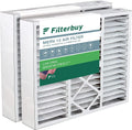 Filterbuy 20x22x5 MERV 13 Pleated HVAC AC Furnace Air Filters for Amana, Goodman, and Nordyne (2-Pack)