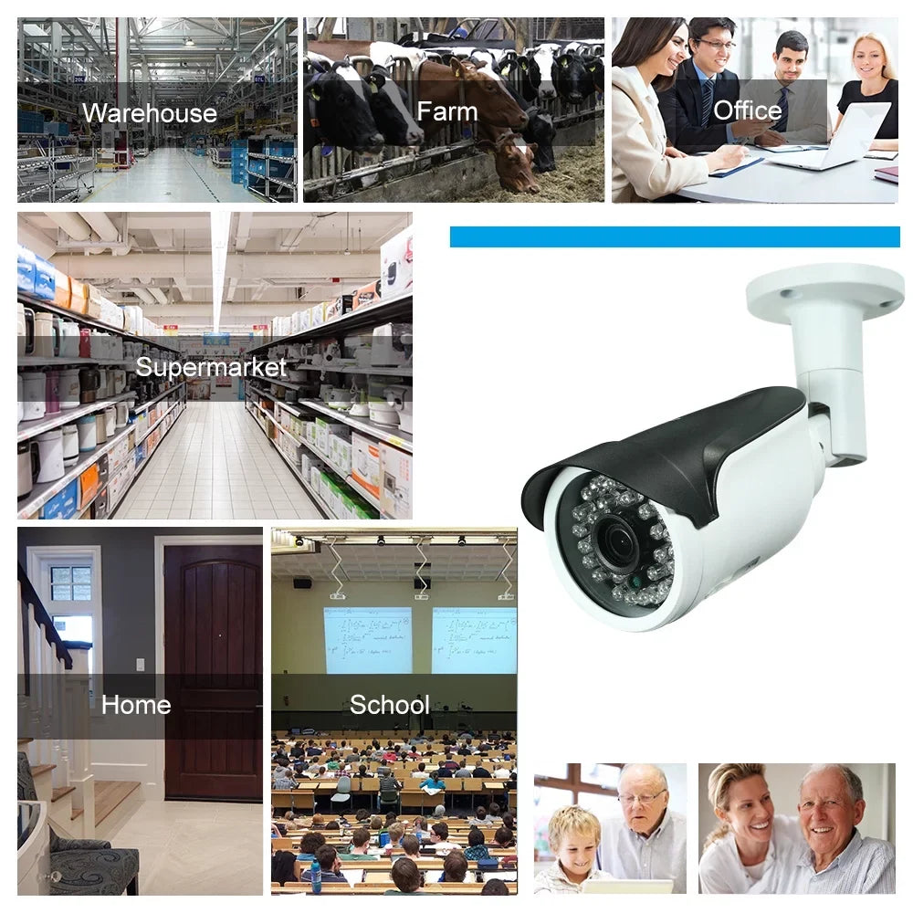 4MP HD POE IP Camera with 1080P/1440P/1520P Resolution, 1/2.7 Cam for High-Quality Imaging