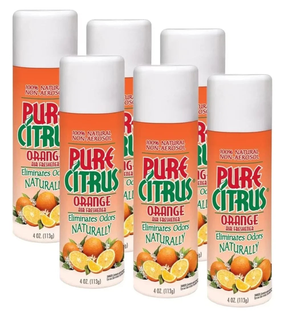 Pure Citrus NA228-6 Non-Aerosol Air Freshener Spray, Refreshing Orange Scent, 4 fl oz (Pack of 6)