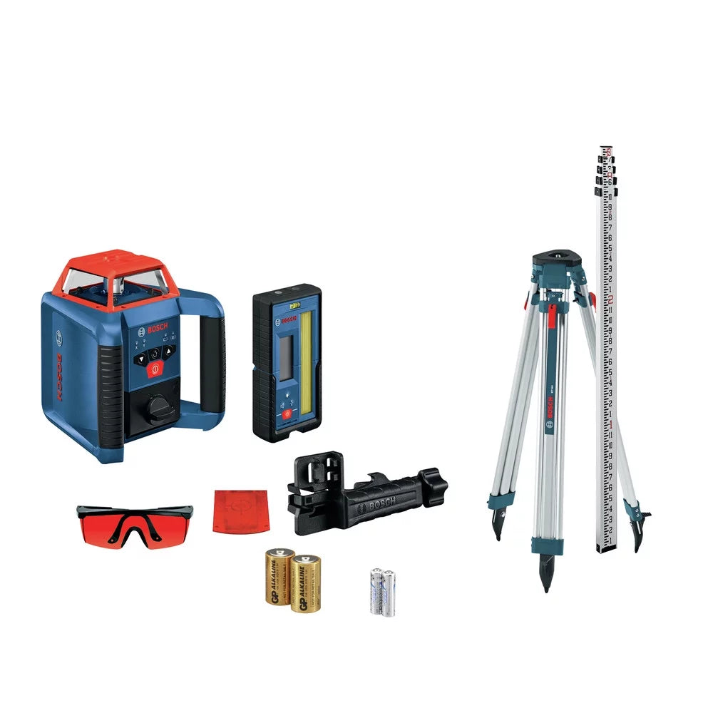 Restored Bosch GRL2000-40HK-RT REVOLVE2000 Self-Leveling Cordless Horizontal Rotary Laser Kit (Refurbished)