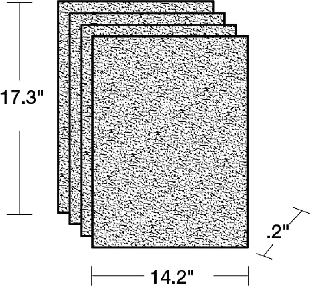 Honeywell HRF-A300 Pre-Cut Carbon Pre-filter for Air Purifiers A5300 & A300, 4-Pk. - Quantity 12