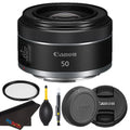 RF 50mm F1.8 STM: for  Full Frame Mirrorless RF Mount Cameras [EOS R, EOS RP, EOS R5, EOS R6] + Pixi -Starter Bundle (International Version)