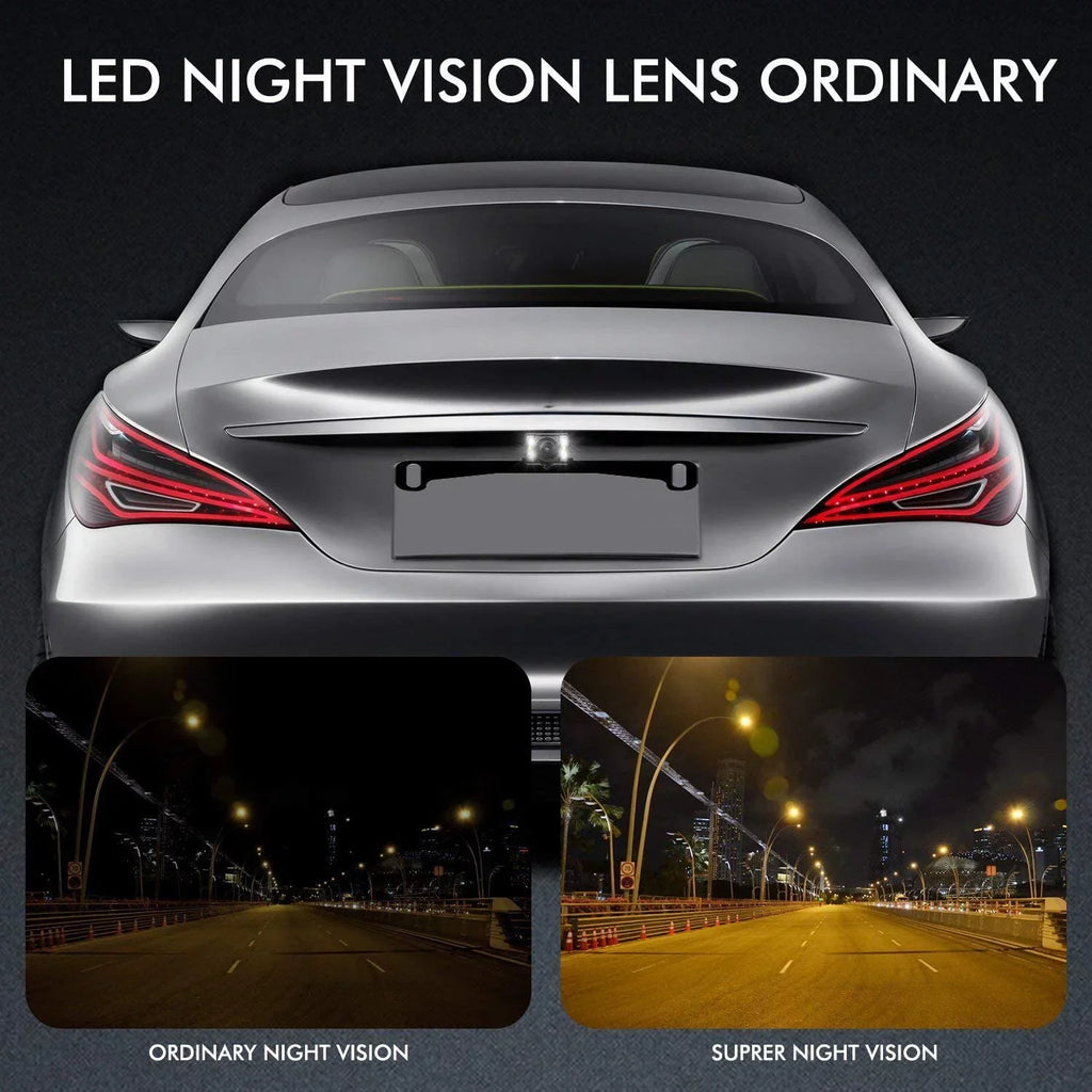 AUTO-VOX 4.3”LCD OEM Rear View Mirror Monitor with IP 68 Waterproof Back Up Car Camera, Night Vision Back Up Camera System for Parking & Reversing (T2 )