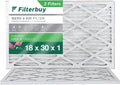 Filterbuy 18x30x1 MERV 8 Pleated HVAC AC Furnace Air Filters (2-Pack)