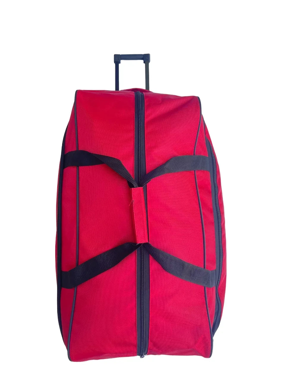 Rolling Duffel Bags 2x 28" Large Adjustable 60 Lb Capacity each with Wheels + Shoulder 20" Duffle Bag Set, Upright Rolling Travel Duffle Bag with Multi Pockets Lightweight Luggage (Red)