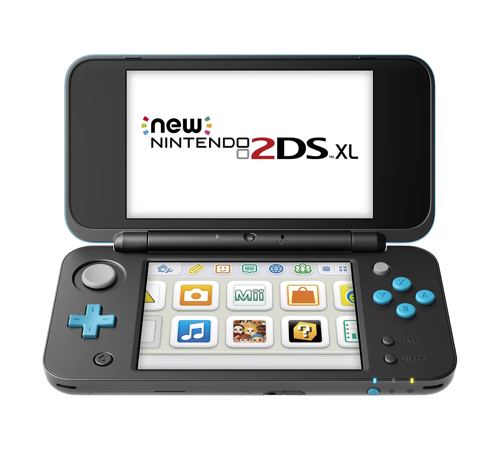 Nintendo 2DS XL System w/ Mario Kart 7 Pre-installed, Black & Turquoise