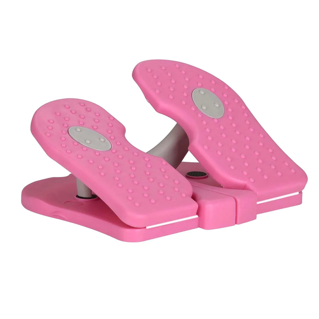 2pcs Folding Stepper, Fitness Stepper, Office Living Room Home Bedroom under Tabletop Climber Training Workouts Foot Machine Pink and Blue