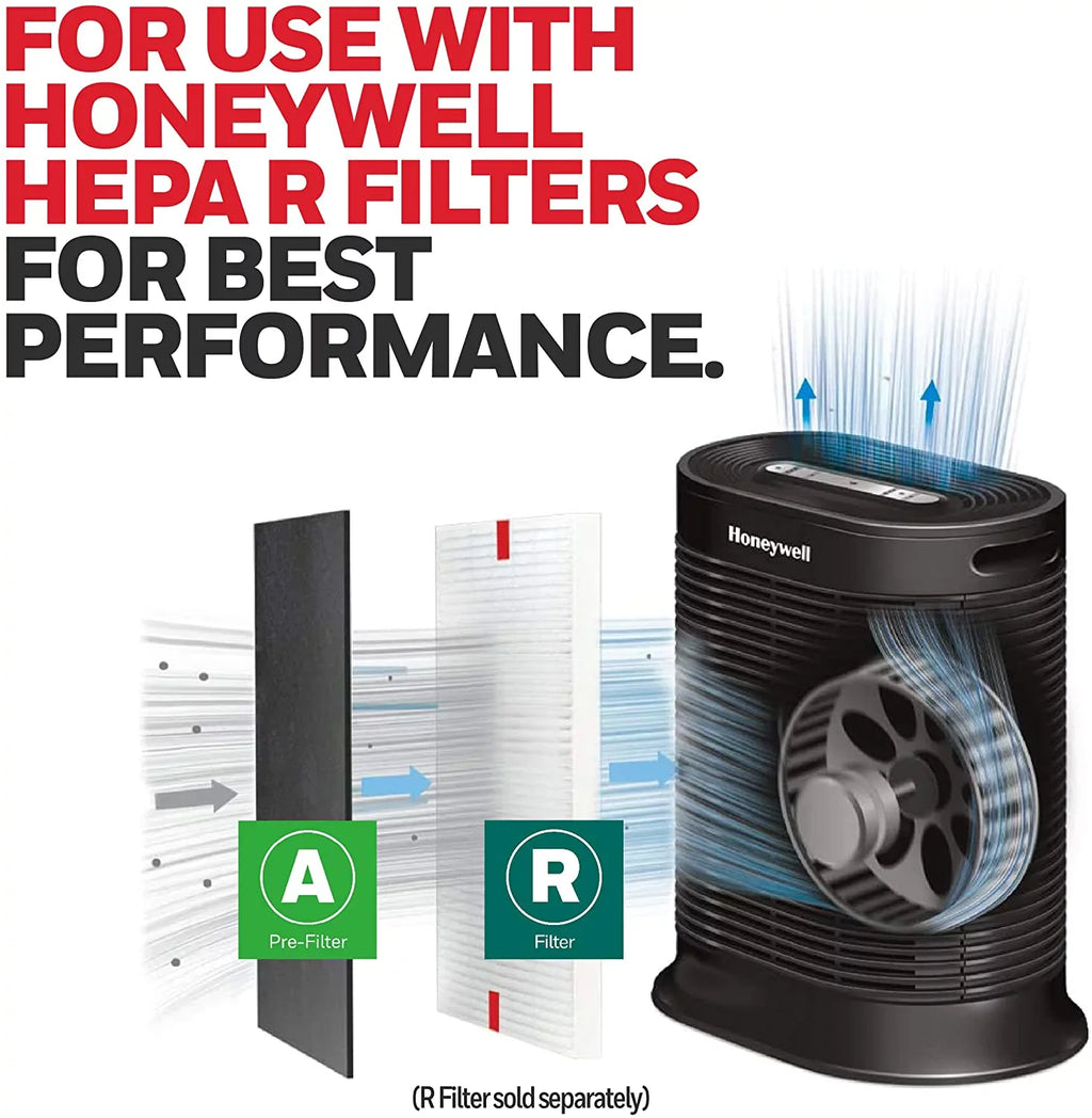 Honeywell HRF-A200 Pre-Cut Carbon Pre-Filter For A200 Series Air Purifiers - 4 Pack (Filter A)