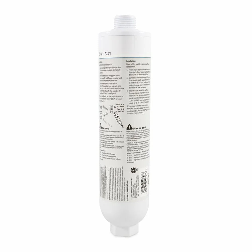 Camco 40646 - TastePURE KDF 2.5 GPM White Water Filter