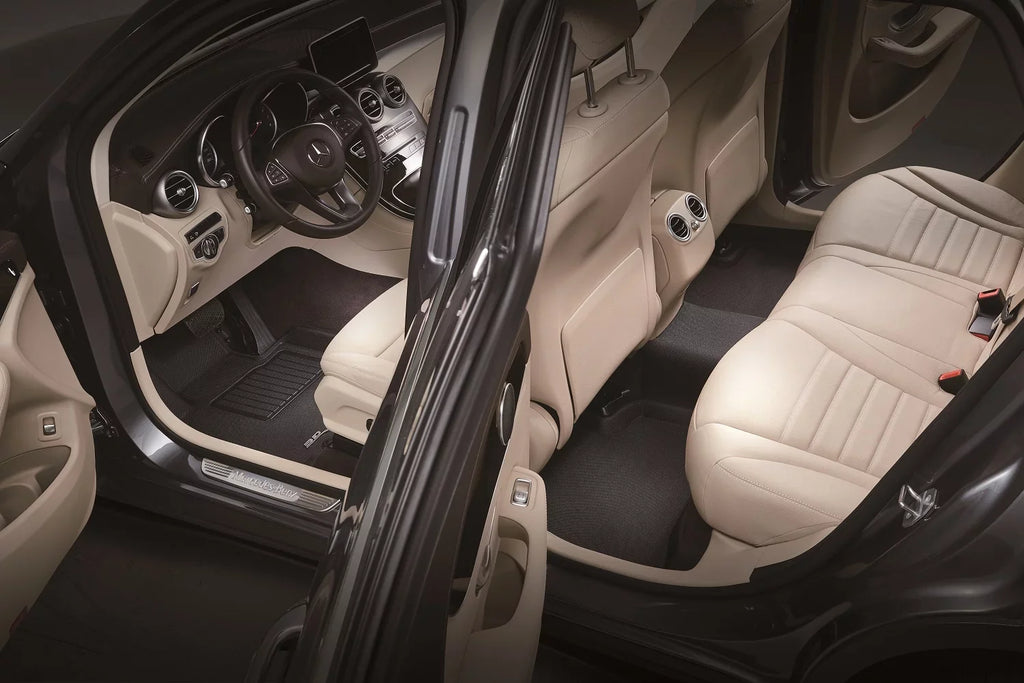 3D MAXpider KAGU Floor Mat (BLACK) compatible with DODGE GRAND CARAVAN 2008-2020 - Full Set