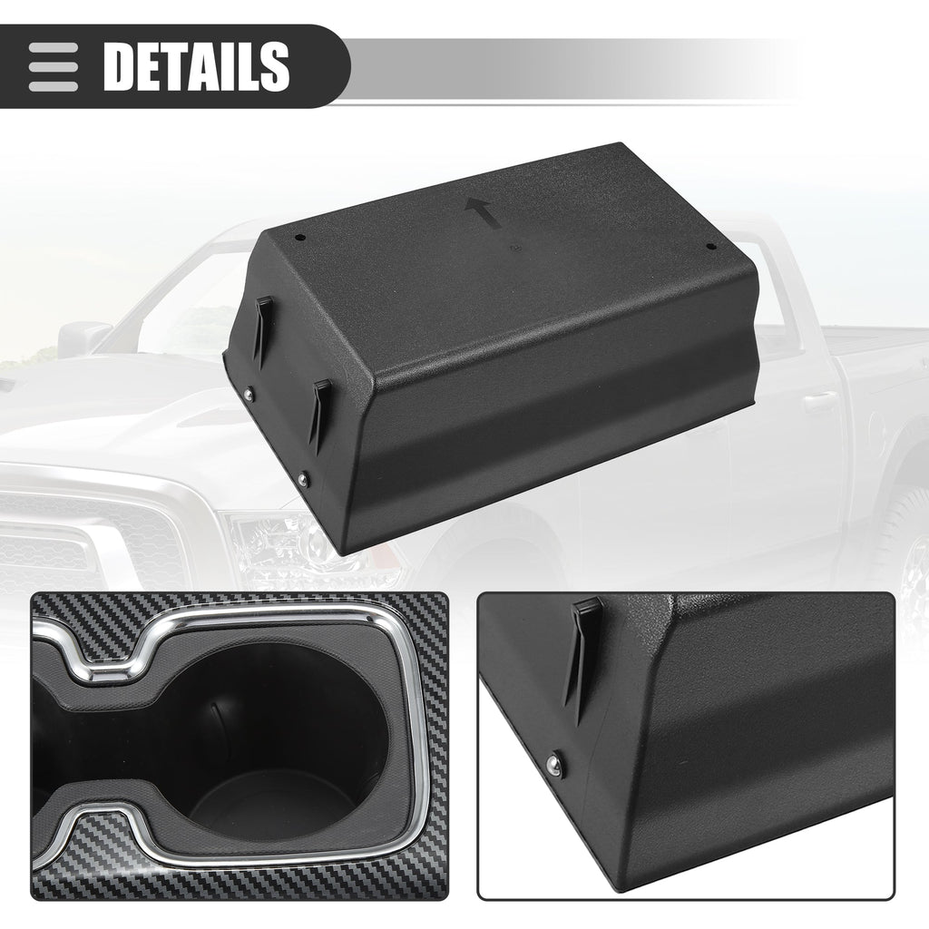 Unique Bargains Car Center Console Cup Holder for Chevy Silverado 1500 14-16 Plastic 23467147 Carbon Fiber Pattern Black