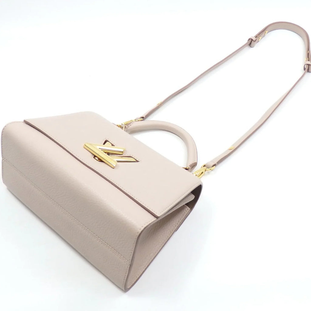 Pre-Owned Louis Vuitton Handbag Twist One Handle PM Women's M57214 Greige Shoulder Bag Taurillon Leather A6047090 (Good)