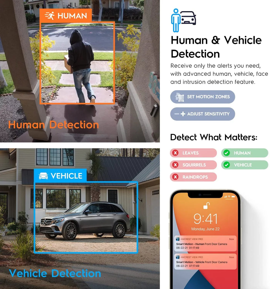 Amcrest 4K UltraHD 8 Channel AI DVR Security Camera System Recorder, 8MP Security DVR for Analog Security Cameras & Amcrest IP Cameras, AI Smart DVR, Pre-Installed 2TB HDD (AMDV5108-2TB)
