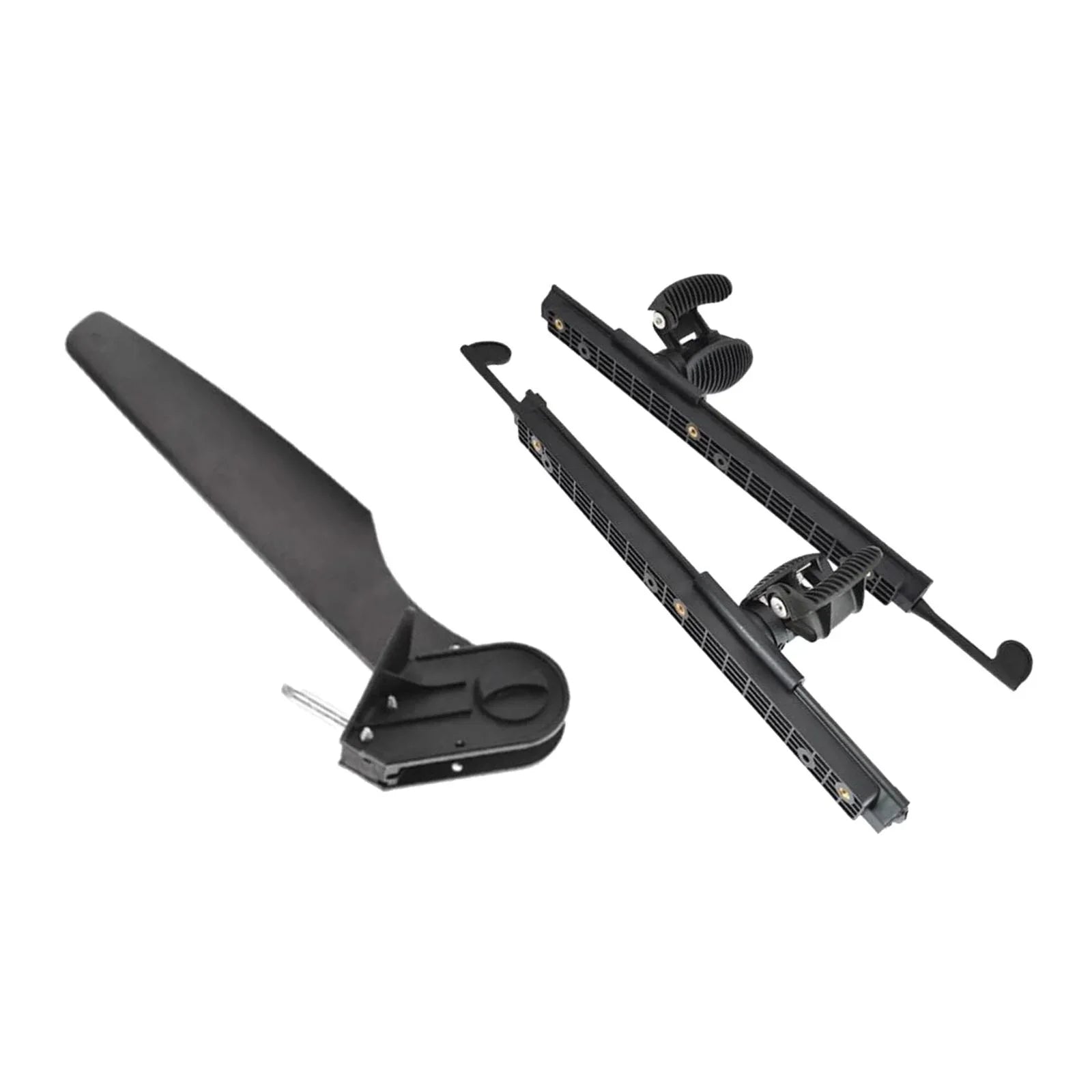 AMLESO Kayak Rudder Kayak Foot Pegs Boat Tail Watercraft Rudder with Foot Brace Pedals for Fishing Boat Canoeing Marine Accessories