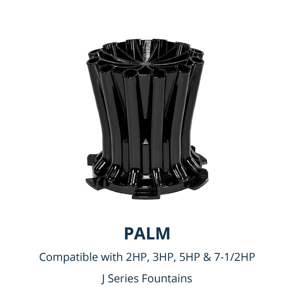 Kasco J Series 2 , 3 , 5  & 7-1/2  Palm Premium Fountain Nozzles Only (Fountain not Included)