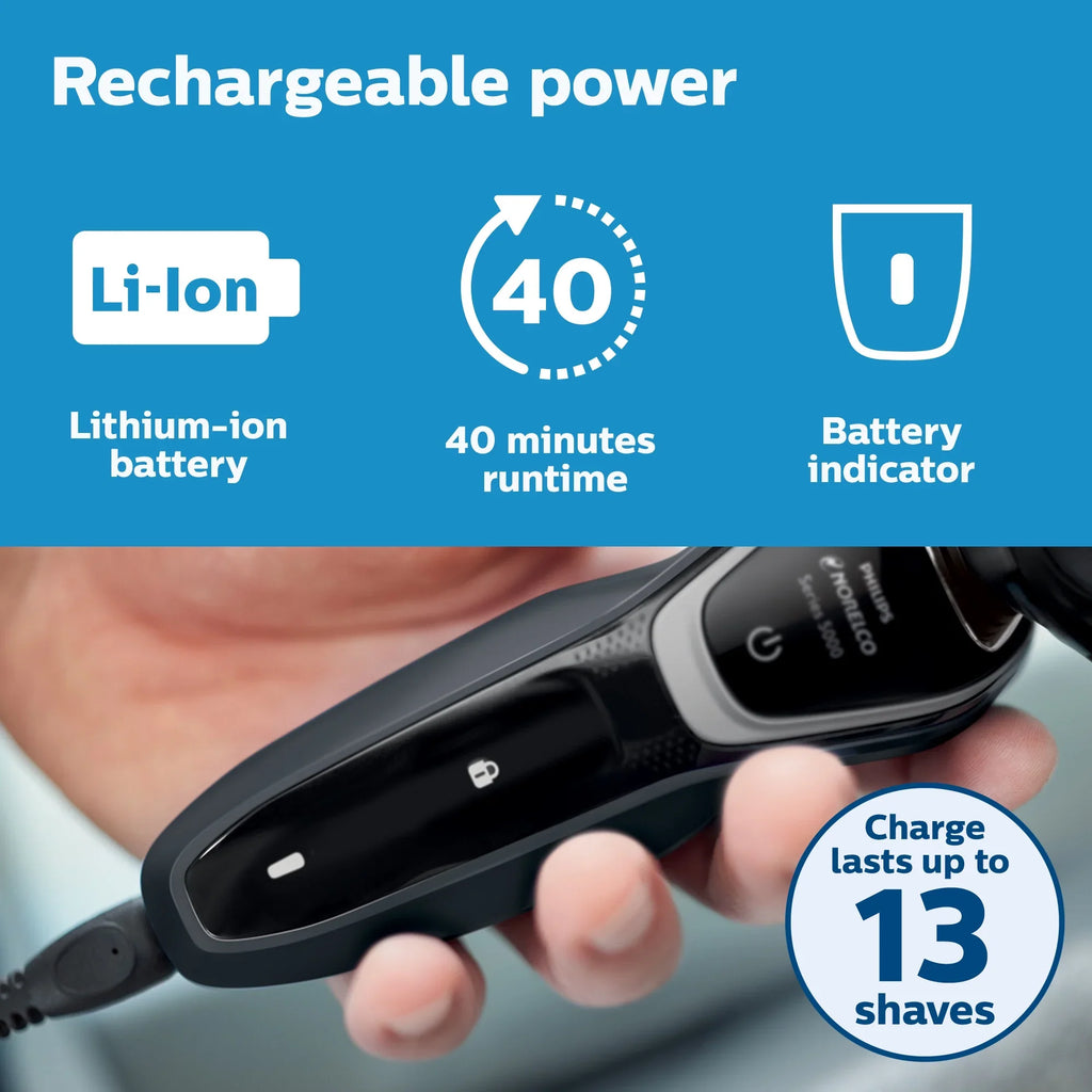 Philips Norelco 5100 Rechargeable Wet/Dry Electric Shaver S5210/81