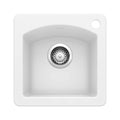 Blanco DIAMOND Bar SILGRANIT Sink Dual Deck SILGRANIT Sink White