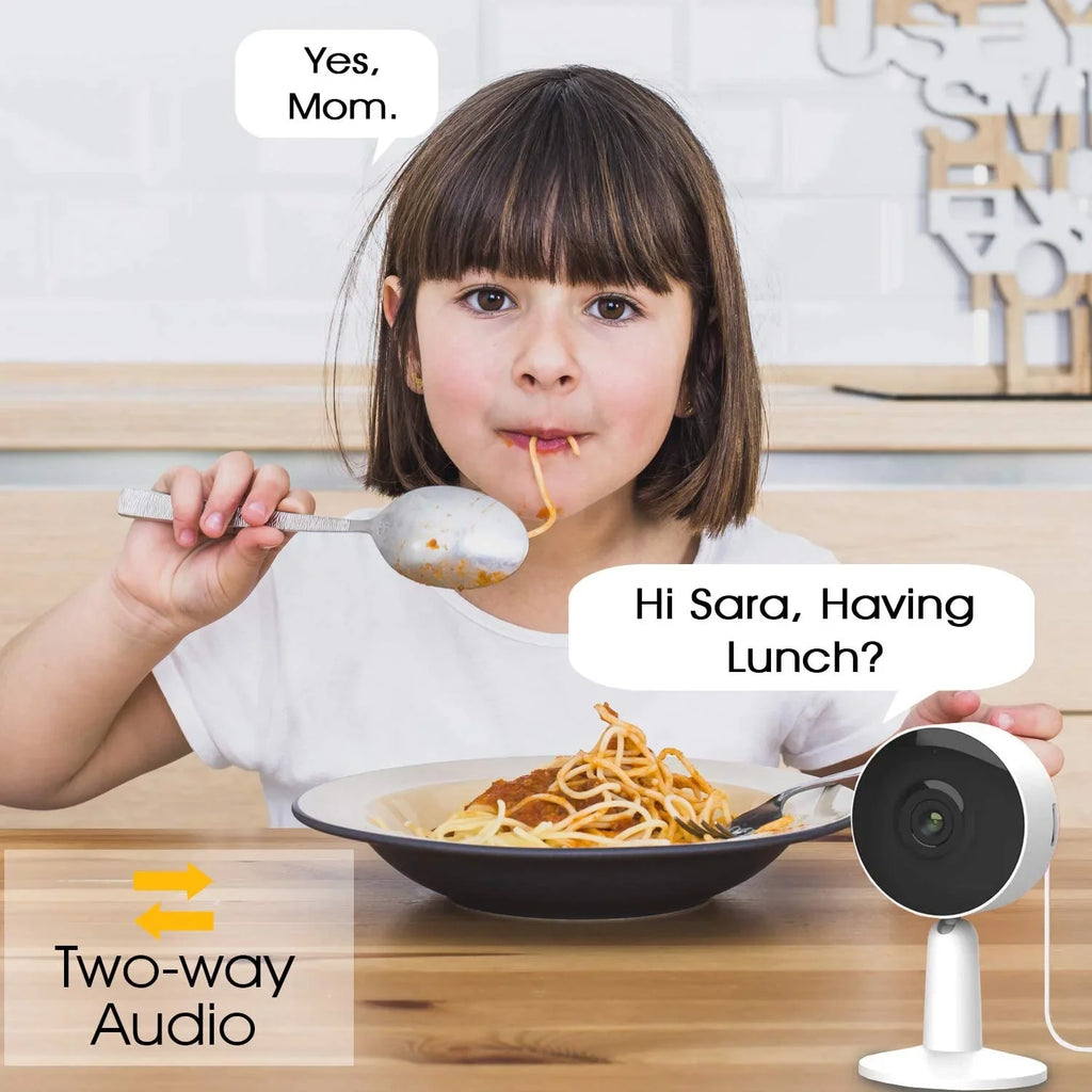 Arenti IN1 Indoor Home Security Camera , (2-Pack) Wifi and Phone APP 1080p HD 2-Way Audio Night Vision Surveillance Camera